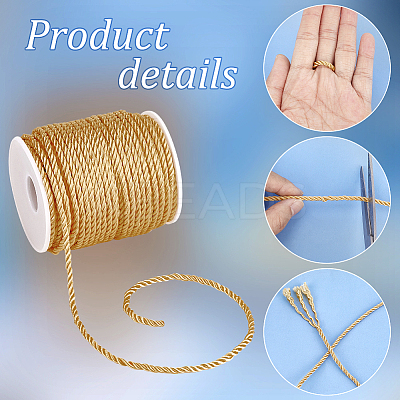 3-Ply Polyester Twisted Cord OCOR-WH0079-88E-1