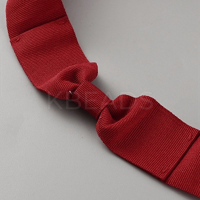 Women's Faux Suede Bowknot Stretchable Hat Band AJEW-WH0696-082E-1