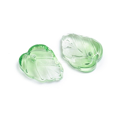 Two-Tone Transparent Glass Charms GLAA-H016-15I-1