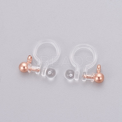 Transparent U Type Painless Prevent Allergy Resin Ear Clip KY-L005-05RG-1