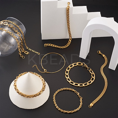 304 Stainless Steel Chain Bracelets STAS-TA0004-58-1