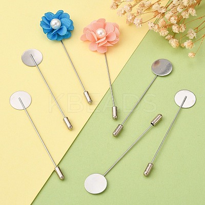 Tarnish Resistant 304 Stainless Steel Brooch Findings LS-X-STAS-S066-01-1