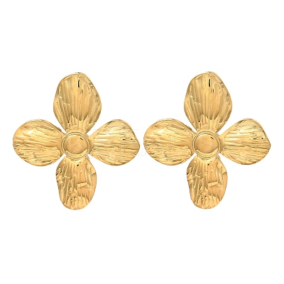 304 Stainless Steel Stud Earrings for Women EJEW-E291-03G-1