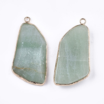 Natural Green Aventurine Pendants G-T112-20C-1