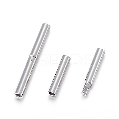 Non-Tarnish 304 Stainless Steel Bayonet Clasps LS-X-STAS-F108-12P-1.7mm-1