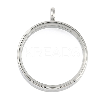 304 Stainless Stee Locket Pendants STAS-S132-16P-04-1