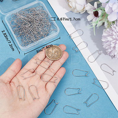 120Pcs 316 Surgical Stainless Steel Hook Earring Findings STAS-BBC0003-97-1