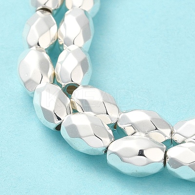 Electroplated Strong Magnetic Synthetic Hematite Beads Strands G-P518-03D-1