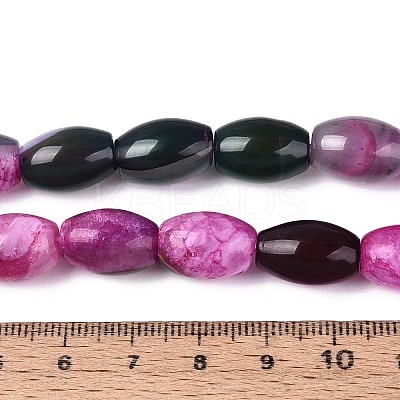 Dyed Natural Agate Beads Strands G-T144-51A-03-1