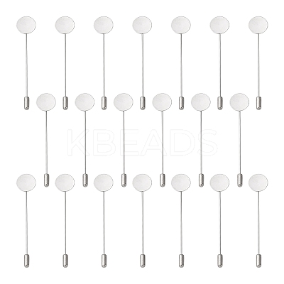 Tarnish Resistant 304 Stainless Steel Brooch Findings LS-X-STAS-S066-01-1
