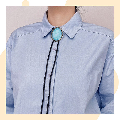2Pcs 2 Colors PU Leather Lariat Necklace NJEW-GF0001-16-1