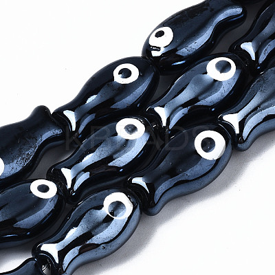 Handmade Porcelain Ceramic Beads Strands PORC-T006-03A-1