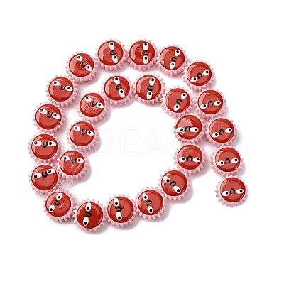 Fuuny Baking Paint Glass Enamel Beads LAMP-Q045-01H-1