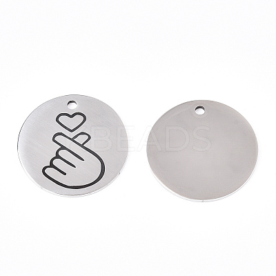 Non-Tarnish 201 Stainless Steel Pendants LS-STAS-T064-38P-29-1