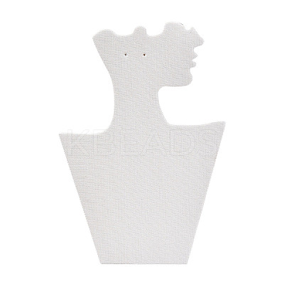 Cardboard Covered with Velvet Necklace & Earring Display Stands ODIS-Q041-04A-02-1
