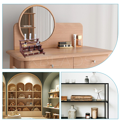 5-Tier Wood Semicircle Dessert Display Risers ODIS-WH0030-182A-1