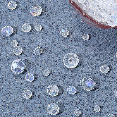 8 Strands 4 Styles Electroplate Glass Beads Strands EGLA-LT0001-06D-1