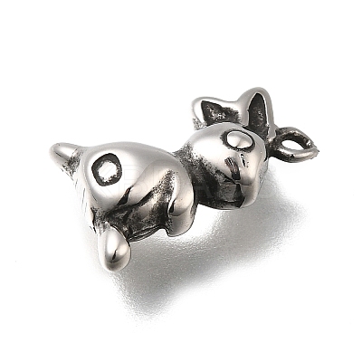 Retro 304 Stainless Steel Pendants STAS-L284-16AS-01-1