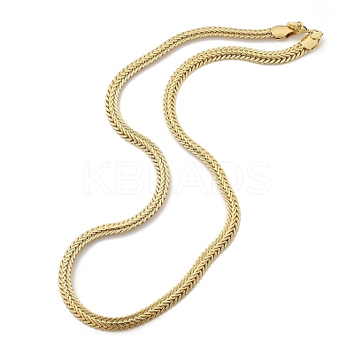 Brass Wheat Chain Necklaces for Women NJEW-B126-02G-1