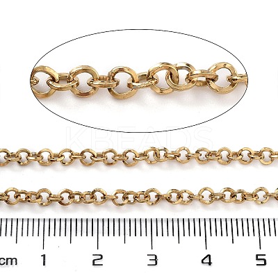 PVD Vacuum Plating 304 Stainless Steel Rolo Chains CHS-H026-08A-G-1