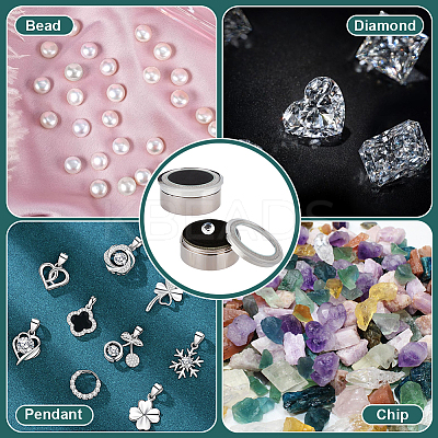 Alloy Loose Diamond Boxes CON-WH0104-11B-P-1