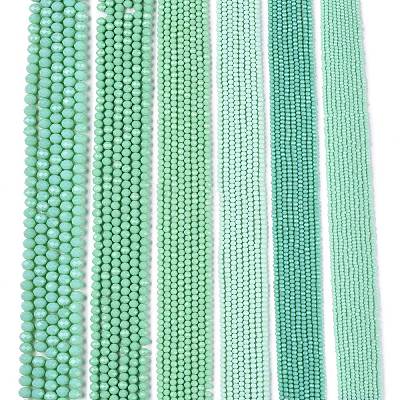 Opaque Solid Color Imitation Jade Glass Beads Strands EGLA-A044-P8mm-D14-1
