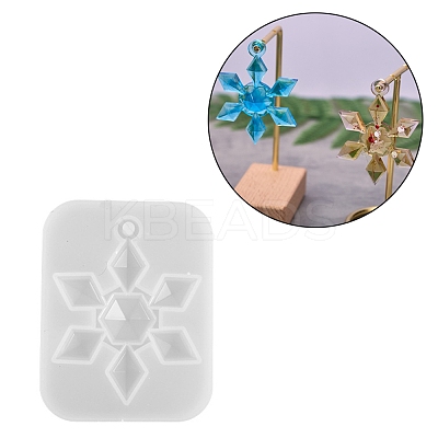 Christmas Theme DIY Snowflake Pendant Silicone Molds DIY-F114-27-1