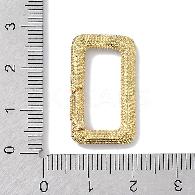 Rack Plating Brass Micro Pave Cubic Zirconia Sping Gate Rings KK-NH0002-16G-01-1