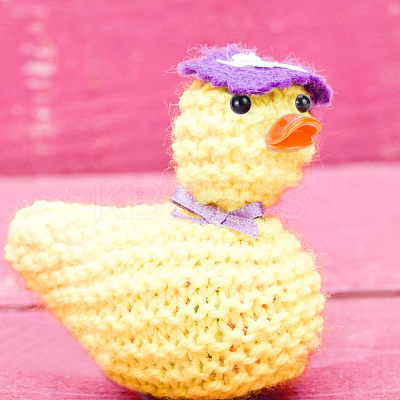 20Pcs Plastic Doll Duck Craft Mouth & 40Pcs Craft Eyes Cabochons FIND-GO0001-17-1