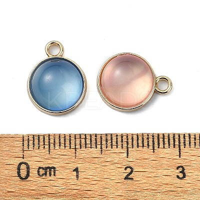 Rack Plating Resin Charms PALLOY-F308-07G-1