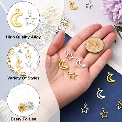 50Pcs Tibetan Style Alloy Charms TIBEP-FS0001-30-1