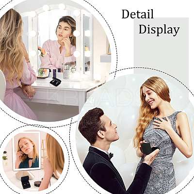 6Pcs 6 Styles Velvet Jewelry Gift Storage Boxes for Earrings Necklaces Bracelets CON-PH0003-18-1