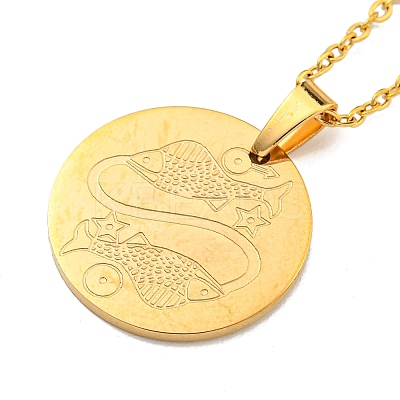 Constellation Pendant Necklaces LS-NJEW-S422-04G-12-1