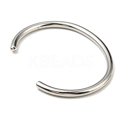 Non-Tarnish 304 Stainless Steel Simple Thin Cuff Bangles BJEW-P296-02P-1