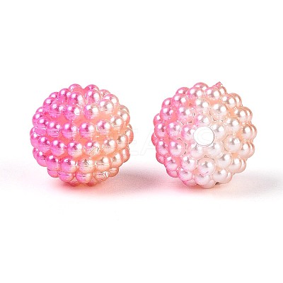 Imitation Pearl Acrylic Beads OACR-T004-15mm-13-1