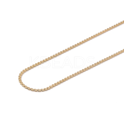 Ion Plating(IP) 304 Stainless Steel Serpentine Chain Necklace for Men Women NJEW-G076-01C-G-1