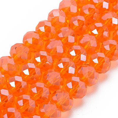 Electroplate Glass Beads Strands EGLA-A034-T4mm-A07-1