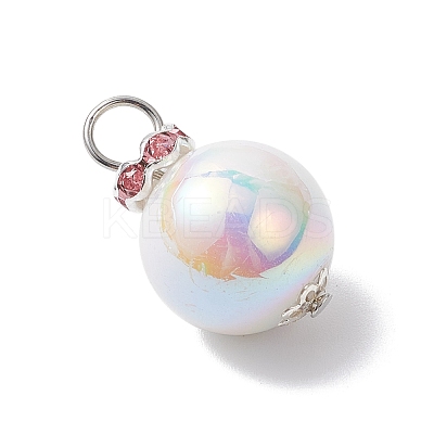 Imitation Pearl Acrylic Pendants PALLOY-JF04349-01-1
