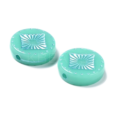 Opaque Acrylic Beads LS-OACR-G016-07C-1