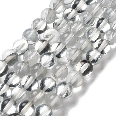 Synthetic Moonstone Beads Strands G-P528-J02-09-1