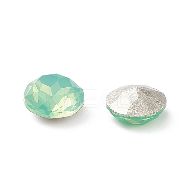 Pointed Back & Back Plated K9 Glass Rhinestone Cabochons RGLA-J012-10mm-390-1