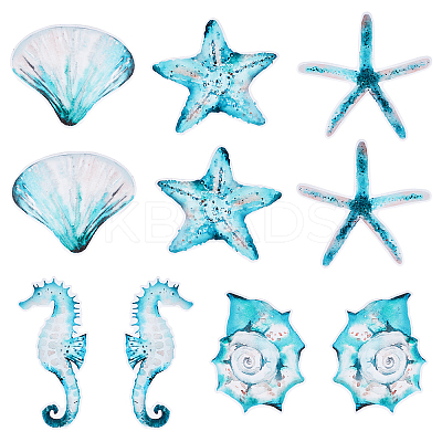 Ocean Theme Waterproof PVC Plastic Stickers DIY-WH0029-65-1