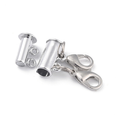 Alloy Magnetic Slide Lock Clasps X-PALLOY-YW0001-18P-1