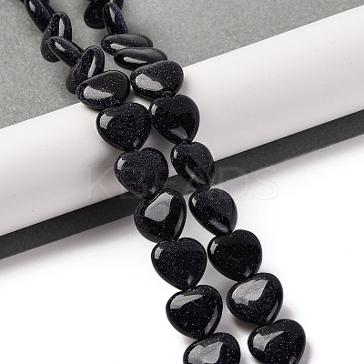 Synthetic Blue Goldstone Beads Strands G-I372-A12-02-1