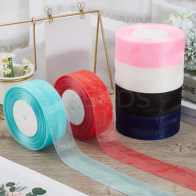 1 Rolls Sheer Organza Ribbon SRIB-CY0001-22B-03-1