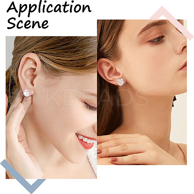 1600Pcs 2 Styles  304 Stainless Steel Flat Round Blank Peg Stud Earring Findings FIND-BBC0003-53A-1