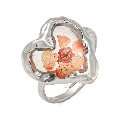 Brass Adjustable Rings for Women RJEW-G265-10P-C05-1