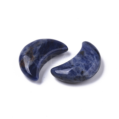 Moon Shape Natural Sodalite Healing Crystal Pocket Palm Stones G-T132-001B-1
