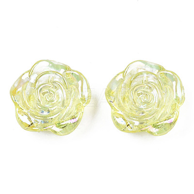 Transparent Acrylic Beads TACR-N006-64E-1