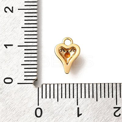 Brass Micro Pave Cubic Zirconia Pendants KK-K294-09G-1